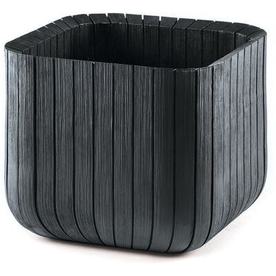 Keter Doniczka ogrodowa Wood Planter, antracytowa, 39,5x39,5 cm, 50,5 l Keter Doniczka ogrodowa Wood Planter, antracytowa, 39,5x39,5 cm, 50,5 l