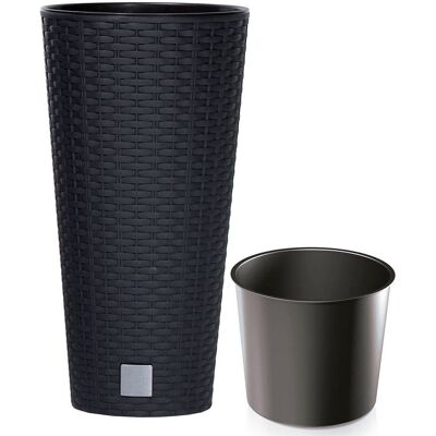 Doniczka Rato Tubus - Antracytowy Drtus400-S433 Prosperplast Doniczka Rato Tubus - Antracytowy Drtus400-S433 Prosperplast