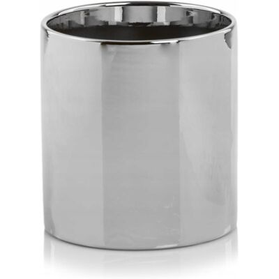POLNIX Doniczka Srebrna Lustrzana Cylinder H 30 Cm Ø 30 Cm Ceramiczna POLNIX Doniczka Srebrna Lustrzana Cylinder H 30 Cm Ø 30 Cm Ceramiczna