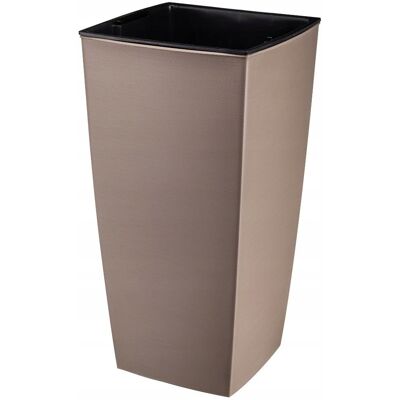 Galicja Doniczka wysoka MELROSE GLAMOUR mokka 57 cm z wkładem Galicja Doniczka wysoka MELROSE GLAMOUR mokka 57 cm z wkładem