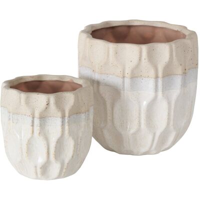 Boltze Doniczki Skandynawskie Ceramiczne Malia- Zestaw 2 Sztuki Boltze Doniczki Skandynawskie Ceramiczne Malia- Zestaw 2 Sztuki