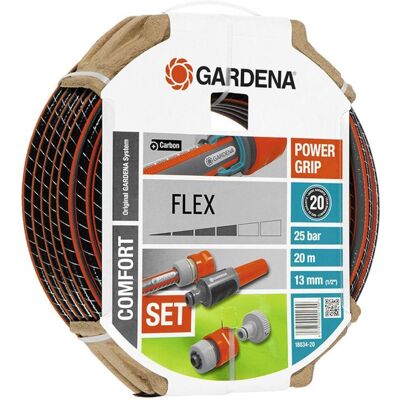 GARDENA Wąż ogrodowy z zestawem Comfort FLEX, 13 mm, 20 m, 18034-20 GARDENA Wąż ogrodowy z zestawem Comfort FLEX, 13 mm, 20 m, 18034-20