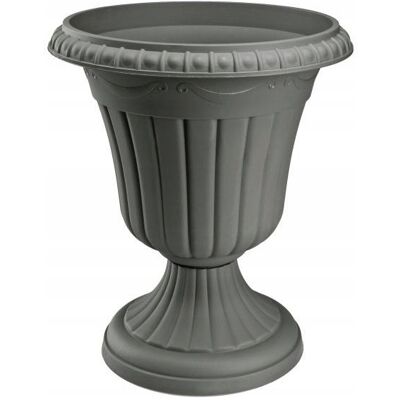 Galicja Gazon plastikowy ogrodowy doniczka grafit 43x37 cm Galicja Gazon plastikowy ogrodowy doniczka grafit 43x37 cm
