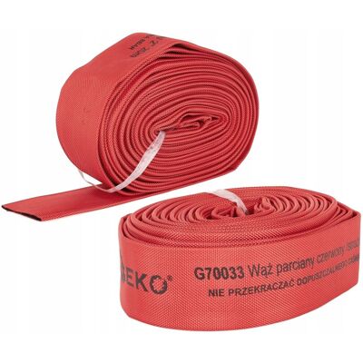 Geko Wąż Parciany Strażacki Czerwony Strażak 2' 20M Do Wody Szamba G70033 Geko Wąż Parciany Strażacki Czerwony Strażak 2' 20M Do Wody Szamba G70033