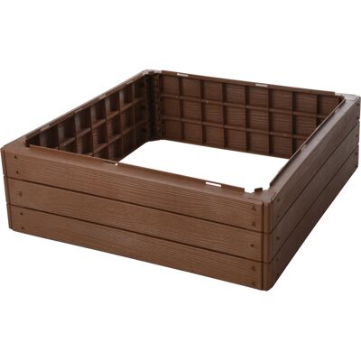 Progarden Ławka ogrodowa - 75,6x75,6x25 cm Brązowa Progarden Ławka ogrodowa - 75,6x75,6x25 cm Brązowa