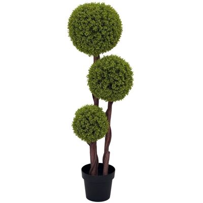 HOMCOM Sztuczny bukszpan duży 115 cm, sztuczne drzewo z filtrem UV, sztuczna roślina, plastikowe sztuczne rośliny w doniczce, sztuczna roślina wyglą.. HOMCOM Sztuczny bukszpan duży 115 cm, sztuczne drzewo z filtrem UV, sztuczna roślina, plastikowe sztuczne rośliny w doniczce, sztuczna roślina wyglą..
