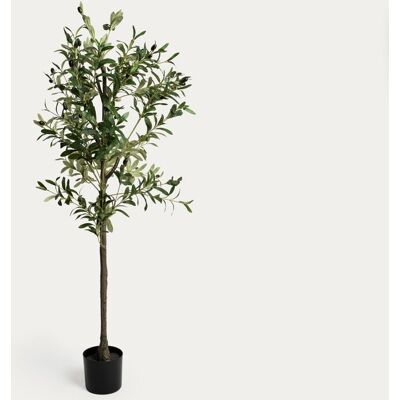 HOMLA Roślina sztuczna GREENORA drzewko oliwne, ciemna zieleń 180 cm HOMLA Roślina sztuczna GREENORA drzewko oliwne, ciemna zieleń 180 cm