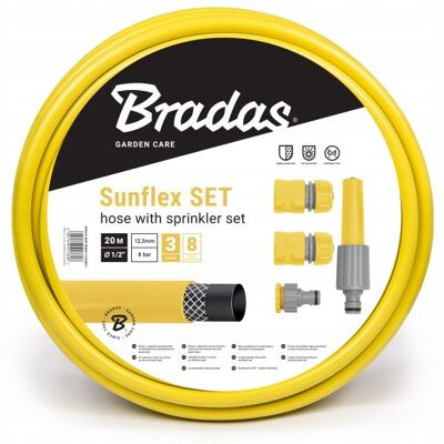 BRADAS Komplet Wąż Ogrodowy + Akcesoria 1/2 - 20m BRADAS Komplet Wąż Ogrodowy + Akcesoria 1/2 - 20m