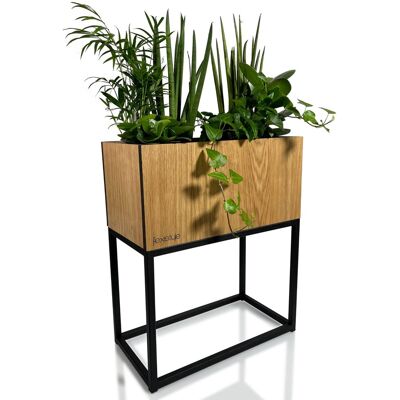 FLEXISTYLE Kwietnik Loft Fiorino Dąb 42X22X50 Cm FLEXISTYLE Kwietnik Loft Fiorino Dąb 42X22X50 Cm