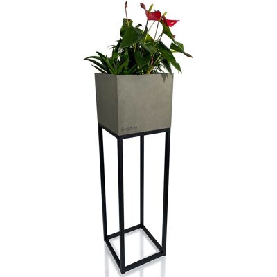FLEXISTYLE Kwietnik Loft Fiorinoszary 22X22X80 Cm FLEXISTYLE Kwietnik Loft Fiorinoszary 22X22X80 Cm