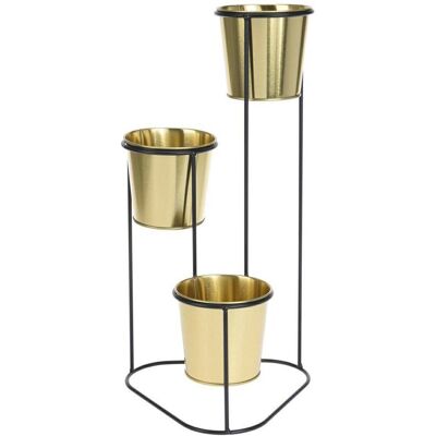 ProGarden Kwietnik Stojący Z 3 Donicami 46,5 Cm ProGarden Kwietnik Stojący Z 3 Donicami 46,5 Cm