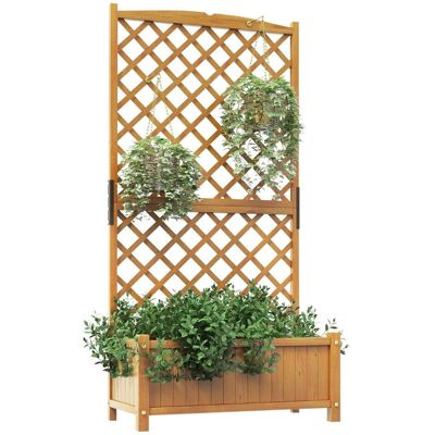 Costway - Spalier Raised Bed - Trellis - Garden Bed Costway - Spalier Raised Bed - Trellis - Garden Bed