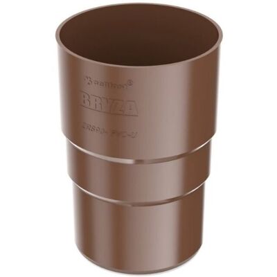 Bryza Łącznik rynnowy rury spustowej, brązowy, 63mm Bryza Łącznik rynnowy rury spustowej, brązowy, 63mm