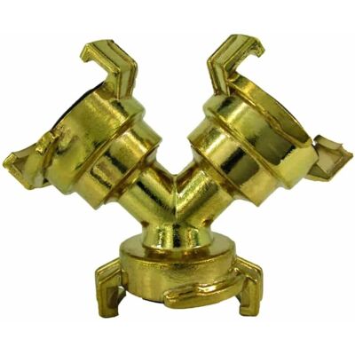 Boni-shop Mosiężny trójnik Y z szybkozłączką, rozdzielacz 40mm Boni-shop Mosiężny trójnik Y z szybkozłączką, rozdzielacz 40mm