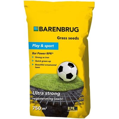Nasiona trawy BARENBRUG BAR POWER Play & Sport na boisko odporna na deptanie 15kg Nasiona trawy BARENBRUG BAR POWER Play & Sport na boisko odporna na deptanie 15kg