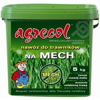 Nawóz do trawników na mech 5kg - Agrecol Nawóz do trawników na mech 5kg - Agrecol