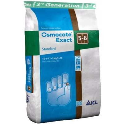 Nawóz długodziałający ICL OSMOCOTE Exact 15-9-12 5-6M STANDARD 25kg MgO+TE Nawóz długodziałający ICL OSMOCOTE Exact 15-9-12 5-6M STANDARD 25kg MgO+TE