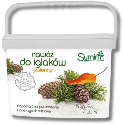 Nawóz do iglaków jesienny Sumin 5 kg Nawóz do iglaków jesienny Sumin 5 kg