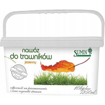 Nawóz do nawożenia trawników jesienny 10kg Sumin Nawóz do nawożenia trawników jesienny 10kg Sumin