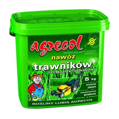 Nawóz do trawników szybki efekt dywanowy 5kg - Agrecol Nawóz do trawników szybki efekt dywanowy 5kg - Agrecol