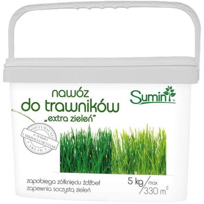 SUMIN Nawóz Do Trawników 'Extra Zieleń' 5 kg SUMIN Nawóz Do Trawników 'Extra Zieleń' 5 kg