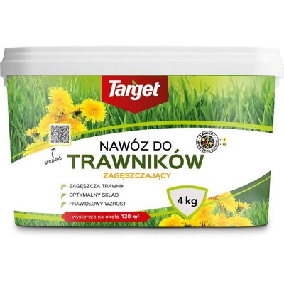 Nawóz do traw zagęszczający i wypierający chwasty z mikroskładnikami 4 kg - Target Nawóz do traw zagęszczający i wypierający chwasty z mikroskładnikami 4 kg - Target