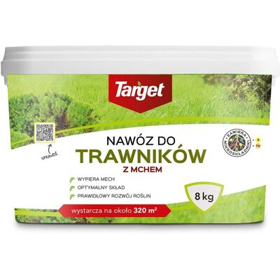 Target Nawóz do trawników z mchem z mikroelementami 8 kg Target Nawóz do trawników z mchem z mikroelementami 8 kg