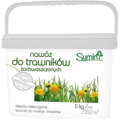SUMIN Nawóz Do Trawników Zachwaszczonych 5 kg SUMIN Nawóz Do Trawników Zachwaszczonych 5 kg