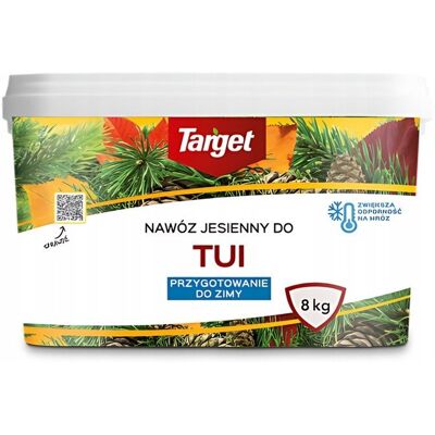 Nawóz granulowany jesienny do iglaków i tui Target 8 kg Nawóz granulowany jesienny do iglaków i tui Target 8 kg