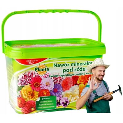 Planta Nawóz mineralny do róż i kwiatów ogrodowych 5kg Planta Nawóz mineralny do róż i kwiatów ogrodowych 5kg