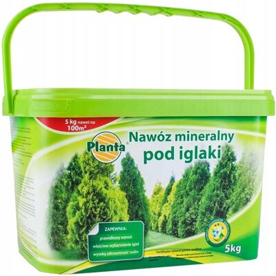 Planta Nawóz Pod Iglaki Mineralny Odżywka 5 Kg Planta Nawóz Pod Iglaki Mineralny Odżywka 5 Kg