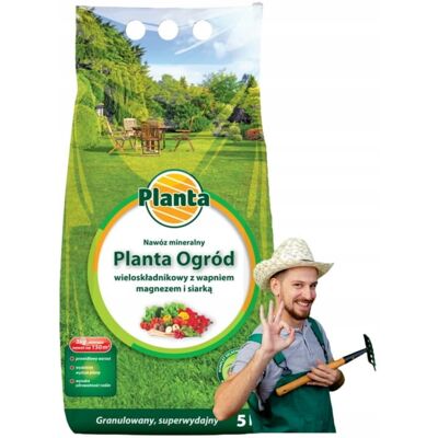 Planta Nawóz uniwersalny mineralny 5kg Zdrowy wzrost Obfite plony i kwitnienie Planta Nawóz uniwersalny mineralny 5kg Zdrowy wzrost Obfite plony i kwitnienie