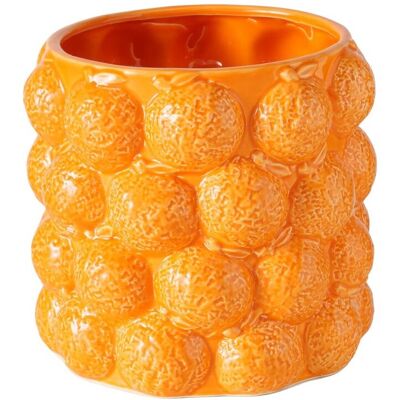 Boltze Nowoczesna Donica Porcelanowa Orange 17cm Boltze Nowoczesna Donica Porcelanowa Orange 17cm