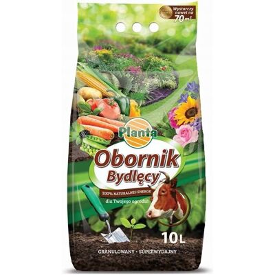 Planta Obornik Bydlęcy Nawóz Naturalny Granulowany 10 L Planta Obornik Bydlęcy Nawóz Naturalny Granulowany 10 L
