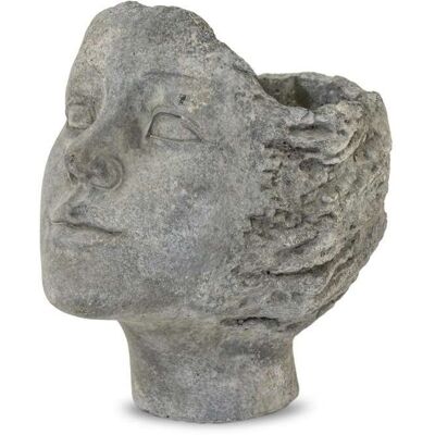 ART Osłonka Na Kwiaty Twarz Szara ART Osłonka Na Kwiaty Twarz Szara