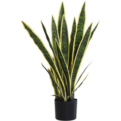 Outsunny Sztuczna Sansevieria Duża 77 Cm Sztuczna Roślina, Sztuczne Rośliny W Doniczce, Sztuczna Roślina Wyglądająca Jak Naturalna Do Salonu Sypialn.. Outsunny Sztuczna Sansevieria Duża 77 Cm Sztuczna Roślina, Sztuczne Rośliny W Doniczce, Sztuczna Roślina Wyglądająca Jak Naturalna Do Salonu Sypialn..