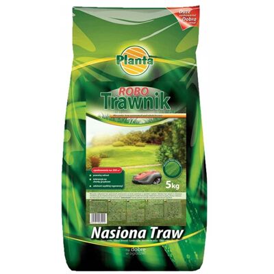 Planta Robo Trawnik mieszanka traw gazonowych 200 m2 5 kg Planta Robo Trawnik mieszanka traw gazonowych 200 m2 5 kg