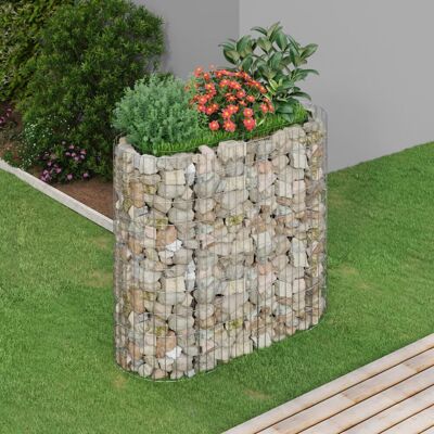 VMP Podwyższona donica gabionowa, galwanizowane żelazo, 120x50x100 VMP Podwyższona donica gabionowa, galwanizowane żelazo, 120x50x100
