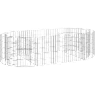 VMP Podwyższona donica gabionowa galwanizowane żelazo 200x100x50 cm VMP Podwyższona donica gabionowa galwanizowane żelazo 200x100x50 cm