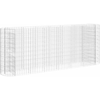 VMP Podwyższona donica gabionowa, galwanizowane żelazo, 260x50x100 VMP Podwyższona donica gabionowa, galwanizowane żelazo, 260x50x100