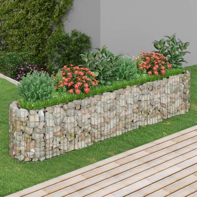 VMP Podwyższona Donica Gabionowa, Galwanizowane Żelazo 260x50x50 Cm VMP Podwyższona Donica Gabionowa, Galwanizowane Żelazo 260x50x50 Cm