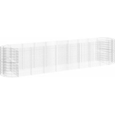 VMP Podwyższona donica gabionowa galwanizowane żelazo 500x100x100cm VMP Podwyższona donica gabionowa galwanizowane żelazo 500x100x100cm