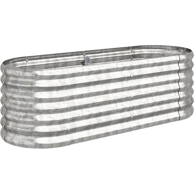 VMP Podwyższona donica, malowana proszkowo stal 114x40x36 cm, szara VMP Podwyższona donica, malowana proszkowo stal 114x40x36 cm, szara