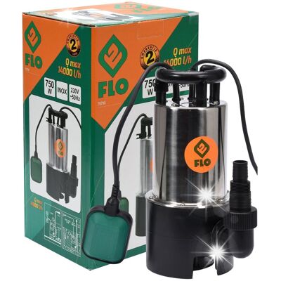 FLO POMPA DO WODY ZANURZENIOWA BRUDNEJ ZATAPIALNA INOX 750W 14000L/H FLO POMPA DO WODY ZANURZENIOWA BRUDNEJ ZATAPIALNA INOX 750W 14000L/H