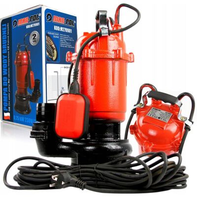MAR-POL Pompa Z Rozdrabniaczem Do Brudnej I Czystej Wody 750W Z Pływakiem M79901 MAR-POL Pompa Z Rozdrabniaczem Do Brudnej I Czystej Wody 750W Z Pływakiem M79901