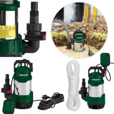 POMPA ZATAPIALNA DO BRUDNEJ WODY PARKSIDE PETPS A1 1100 W + PŁYWAK POMPA ZATAPIALNA DO BRUDNEJ WODY PARKSIDE PETPS A1 1100 W + PŁYWAK