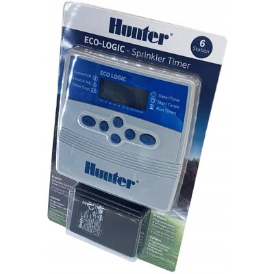 Sterownik nawadniania 6 HUNTER ECO-LOGIC ELC Wewn. Sterownik nawadniania 6 HUNTER ECO-LOGIC ELC Wewn.