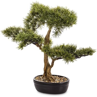 ART Sztuczna Roślina Drzewko Bonsai Cedr Sosna Igły do Biura Ciemnego Pokoju ART Sztuczna Roślina Drzewko Bonsai Cedr Sosna Igły do Biura Ciemnego Pokoju