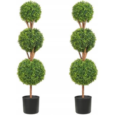 Vevor Sztuczna Roślina Sztuczny Bukszpan Topiary 2 Szt Vevor Sztuczna Roślina Sztuczny Bukszpan Topiary 2 Szt