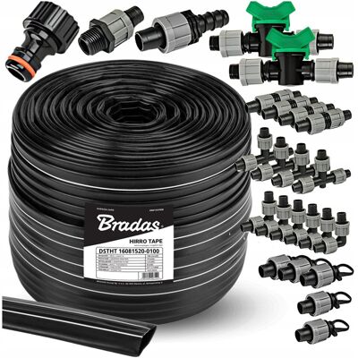 Taśma Kroplująca 20 Cm Linia 100m Nawadnianie Kropelkowe Wąż Zestaw Bradas Taśma Kroplująca 20 Cm Linia 100m Nawadnianie Kropelkowe Wąż Zestaw Bradas